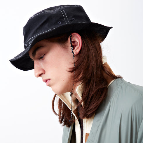 And Wander JQ Tape Hat Black 5742286148 Degli Uberti